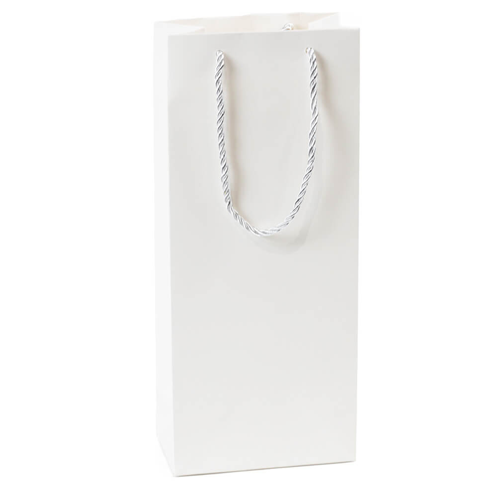 White Wine Gift Bags With Rope Handles image 0
