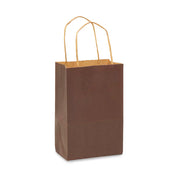 15 x 8 x 21 cm Chocolate Paper Gift Bags With Twisted Handles image 0