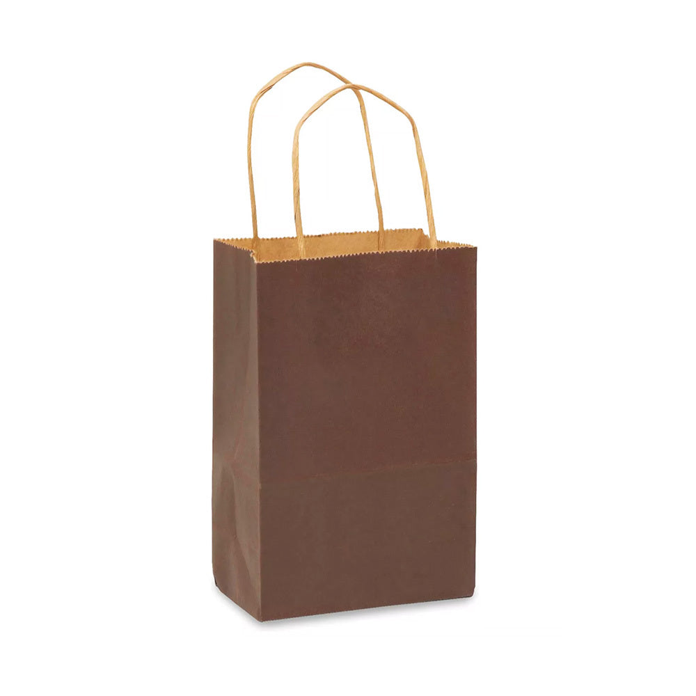 15 x 8 x 21 cm Chocolate Paper Gift Bags With Twisted Handles image 0