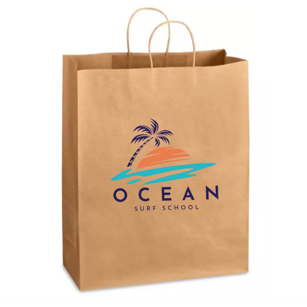 Custom Print 41 x 15 x 49 cm Large Paper Shopping Bags With Twisted Handles - Queen image 2