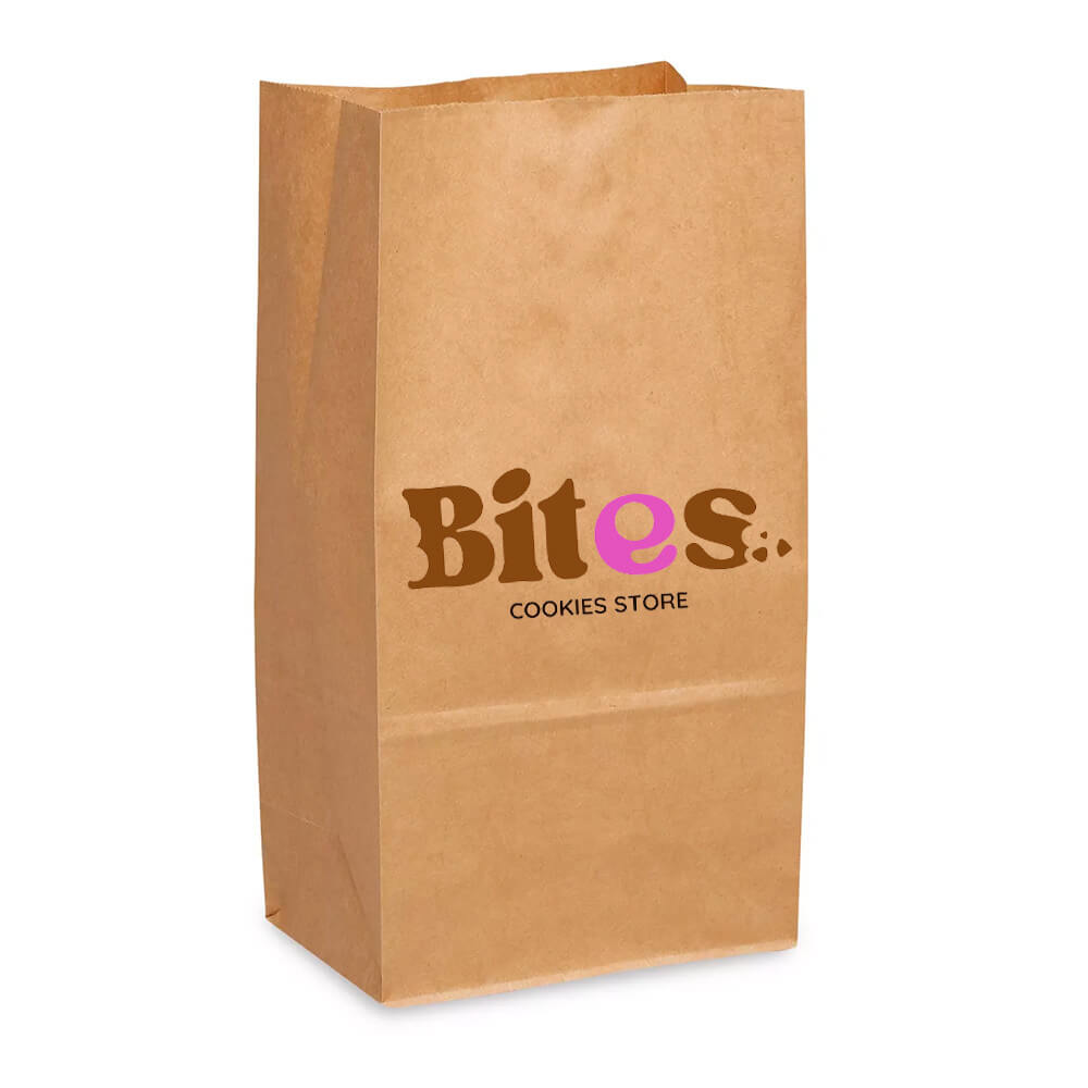 Custom Print 16 x 8.5 x 29.5 cm Brown Paper Lunch Bags - Medium image 0