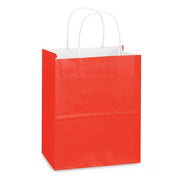 21 x 11 x 27 cm Deluxe Red Paper Bag With Twisted Handles image 0