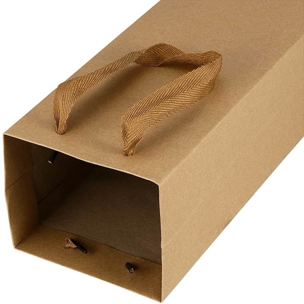 Kraft Paper Wine Gift Bags With Handles image 2