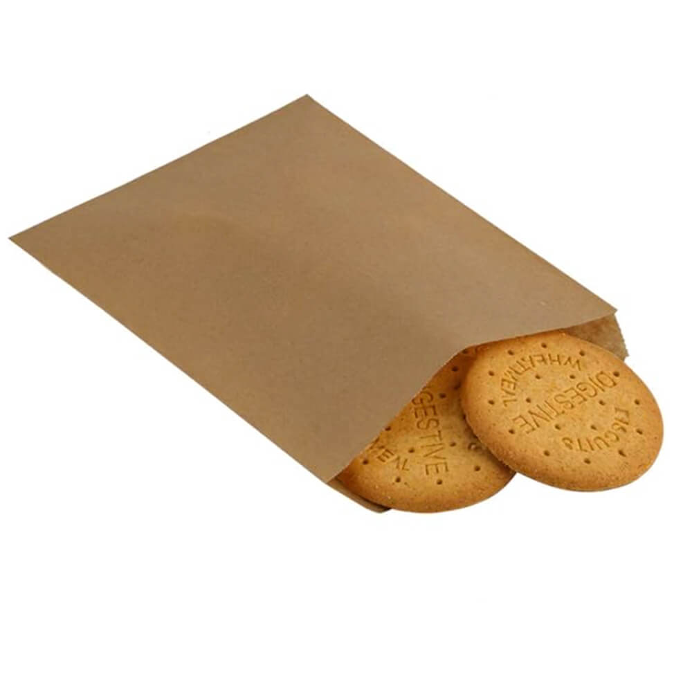 13 x 19 cm Flat Brown Paper Bags  - Small - 500 Pack image 4