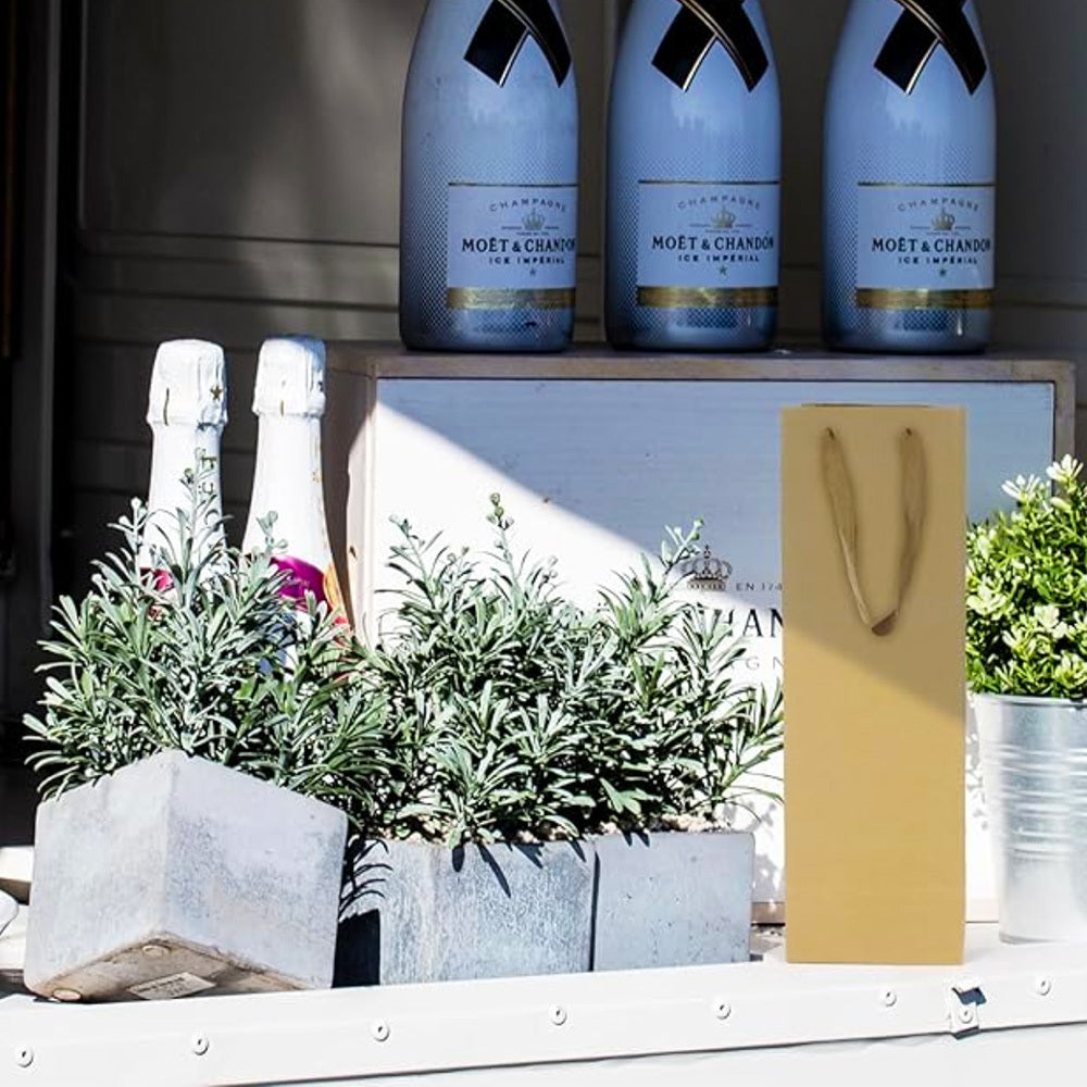 Kraft Paper Wine Gift Bags With Handles image 3