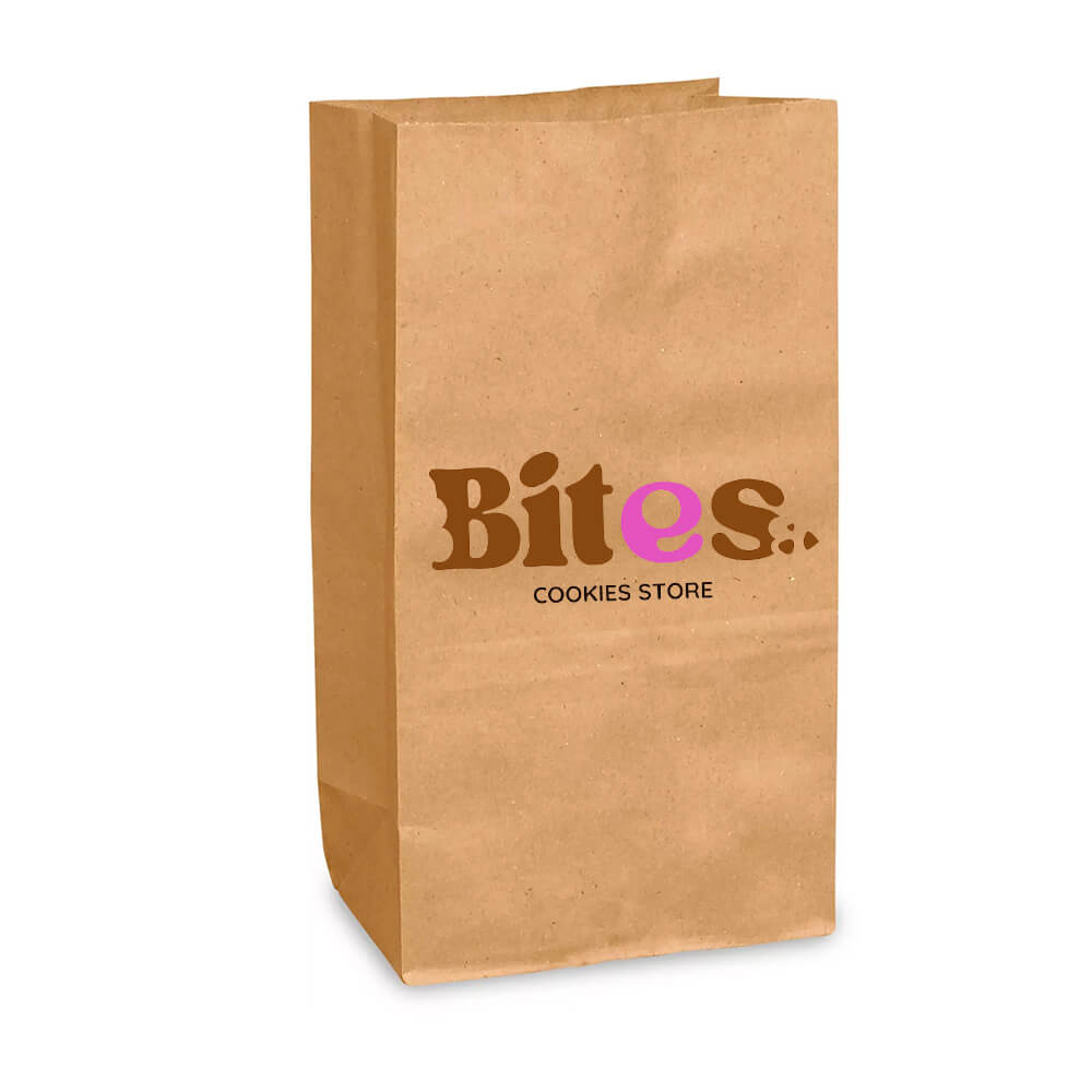 Custom Print 9 x 5 x 21 cm Brown Paper Lunch Bags - Extra Small image 1