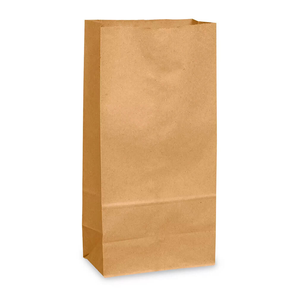 13 x 8 x 26 cm Brown Paper Lunch Bags  - Small - 500 Pack image 0