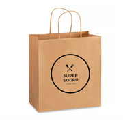 Custom Print 28 x 15 x 28 cm Small Takeaway Paper Bags With Twisted Handles - Bite image 0