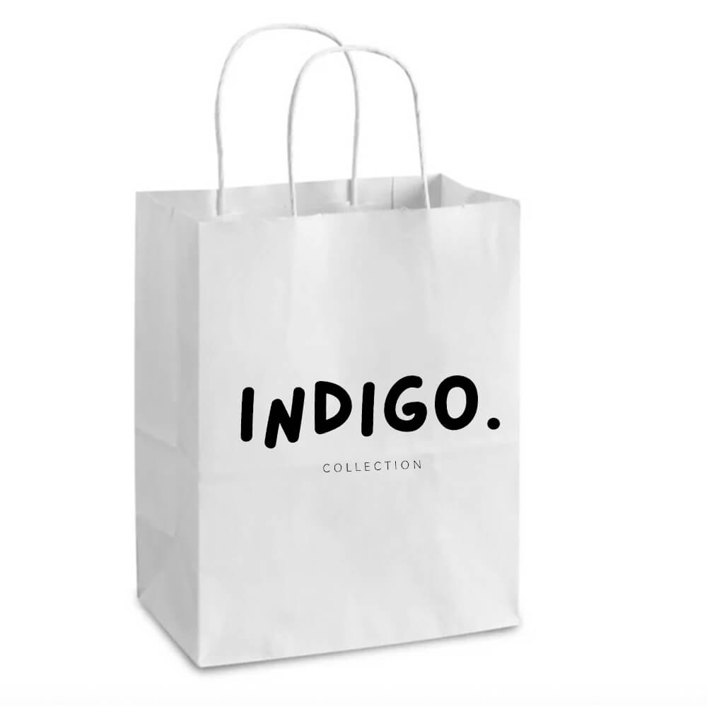 Custom Print 20 x 10 x 26 cm White Paper Bags With Twisted Handles - Spring image 3