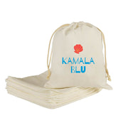 Custom Printed Medium Calico Drawstring Bags - 25 x 35 cm - 5oz - Natural Cotton image 0