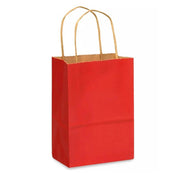15 x 8 x 21 cm Red Kraft Paper Bag With Twisted Handles image 0
