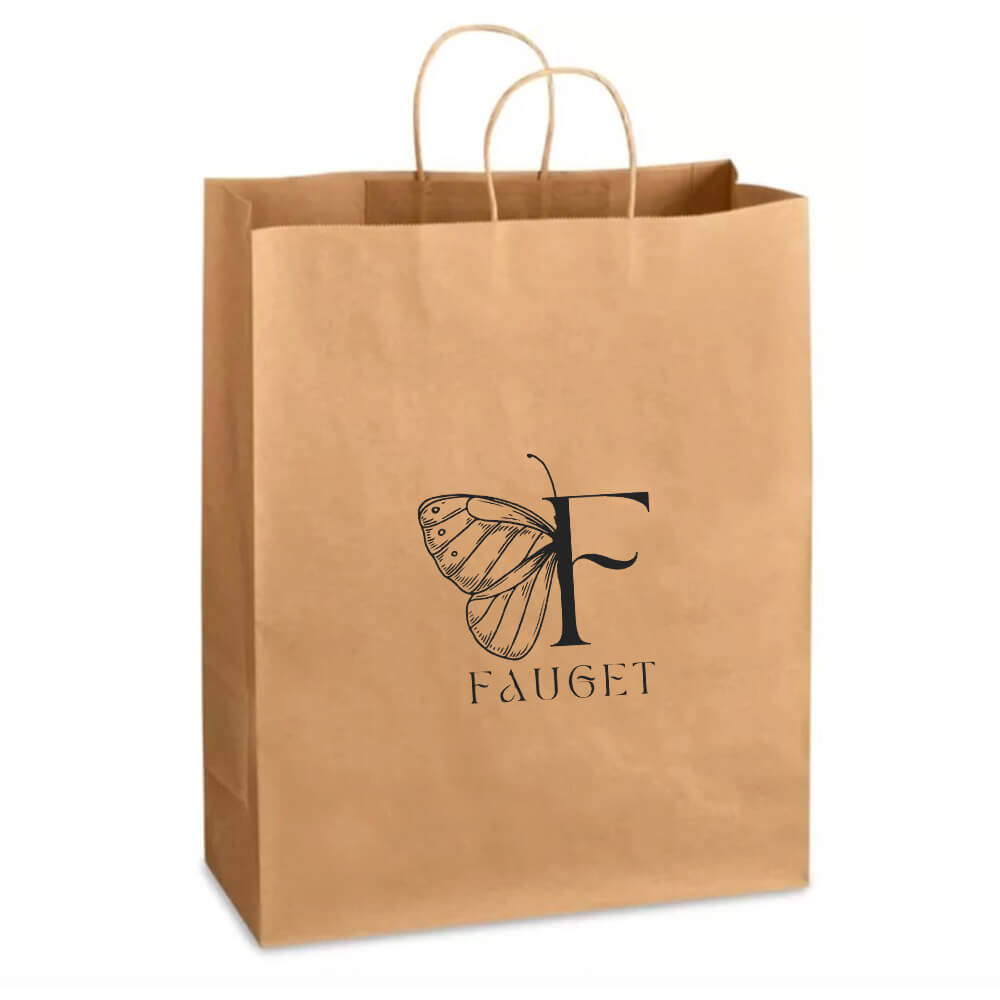 Custom Print 41 x 15 x 49 cm Large Paper Shopping Bags With Twisted Handles - Queen image 0