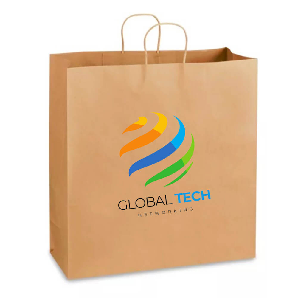 Custom Print 46 x 18 x 48 cm Extra Large Paper Shopping Bags With Twisted Handles - Jumbo image 2