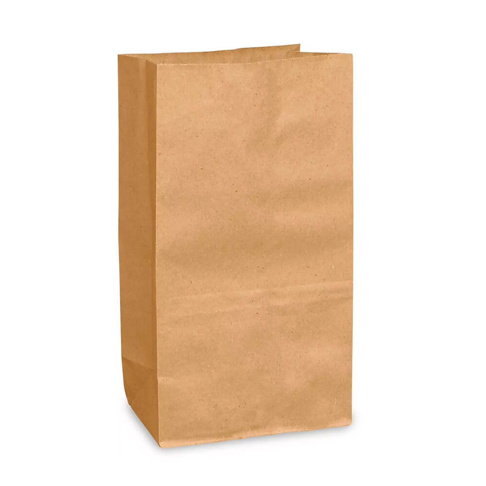 9 x 5 x 21 cm Brown Paper Lunch Bags  - Extra Small - 500 Pack image 0