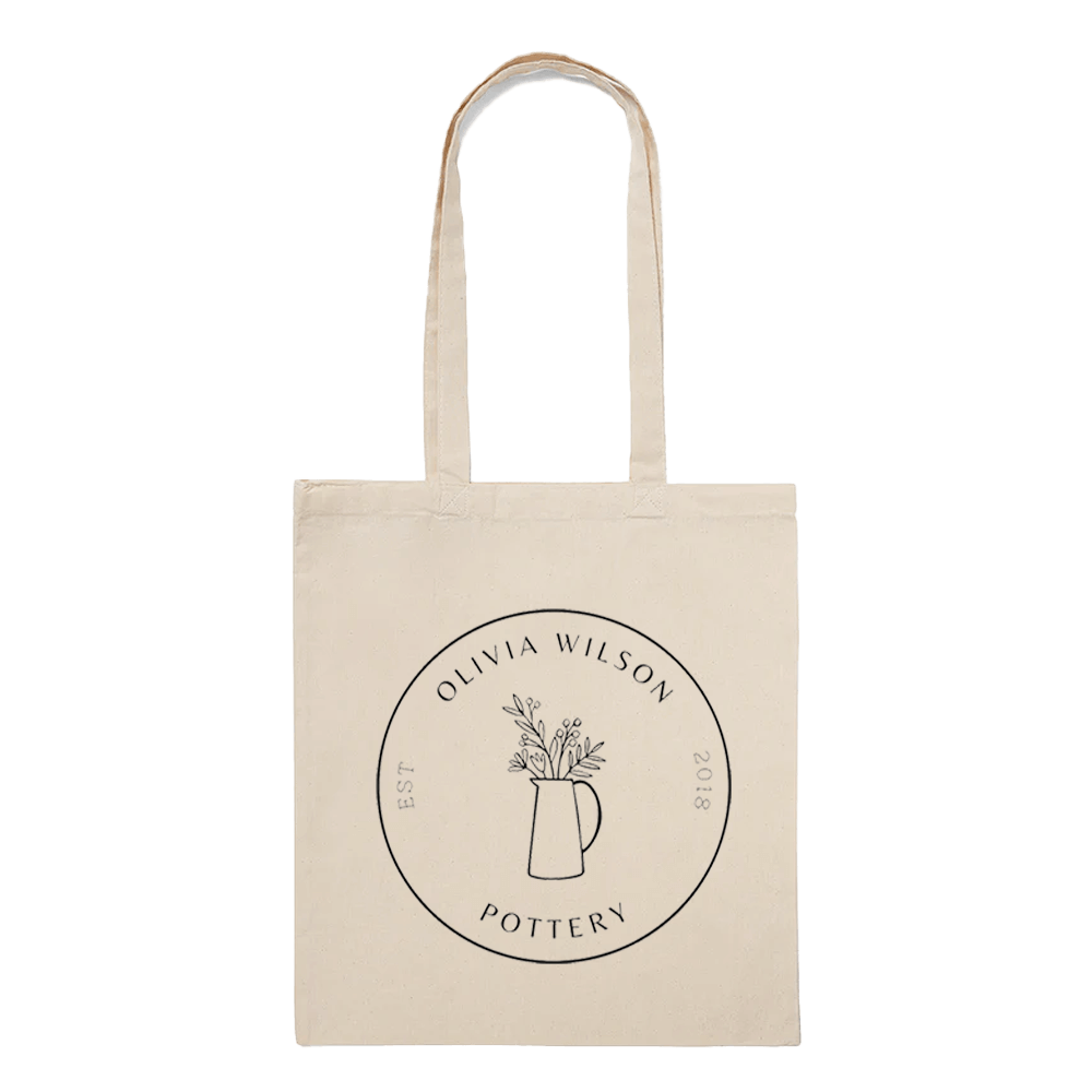 Custom Printed Economical Calico Tote Bags - 5oz - 38 x 41 cm - 100% Natural Cotton image 5